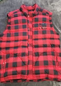 Adidas limited edition down vest plaid